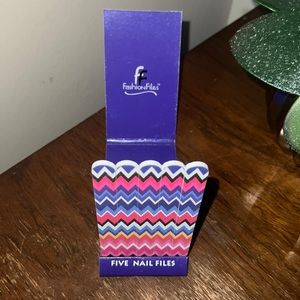 NWT Cute Fashion Nail File Set bundle of 5 Paper nail files